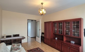 -salon z wyjściem na balkon